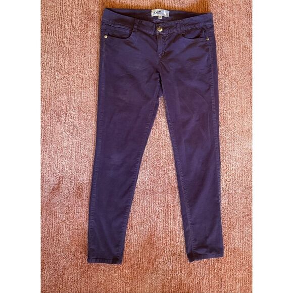 Jolt Denim - Jolt Purple Corduroy Skinny Pants Size 11 Cotton Stretch